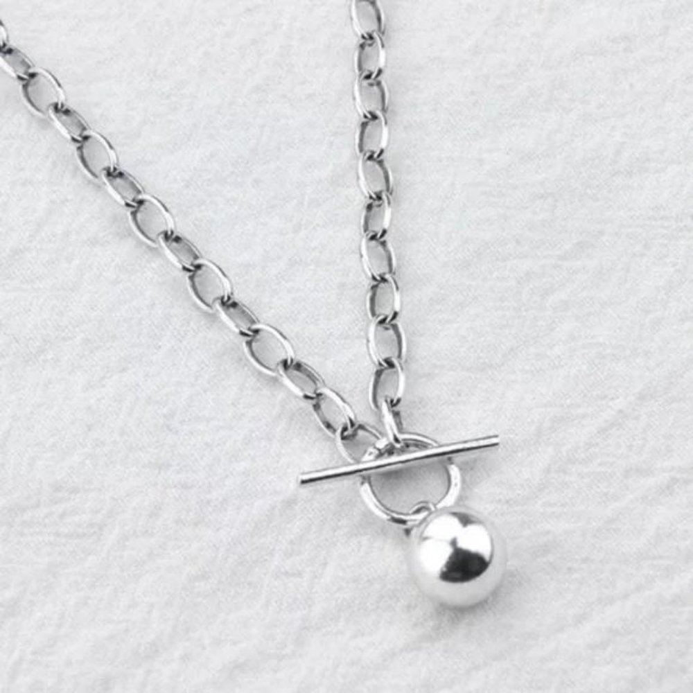 “18” ROUND BEAD 925 STERLING SILVER NECKLACE, NICE NECKLACE, CUTE NECKLACE - Picture 6 of 6